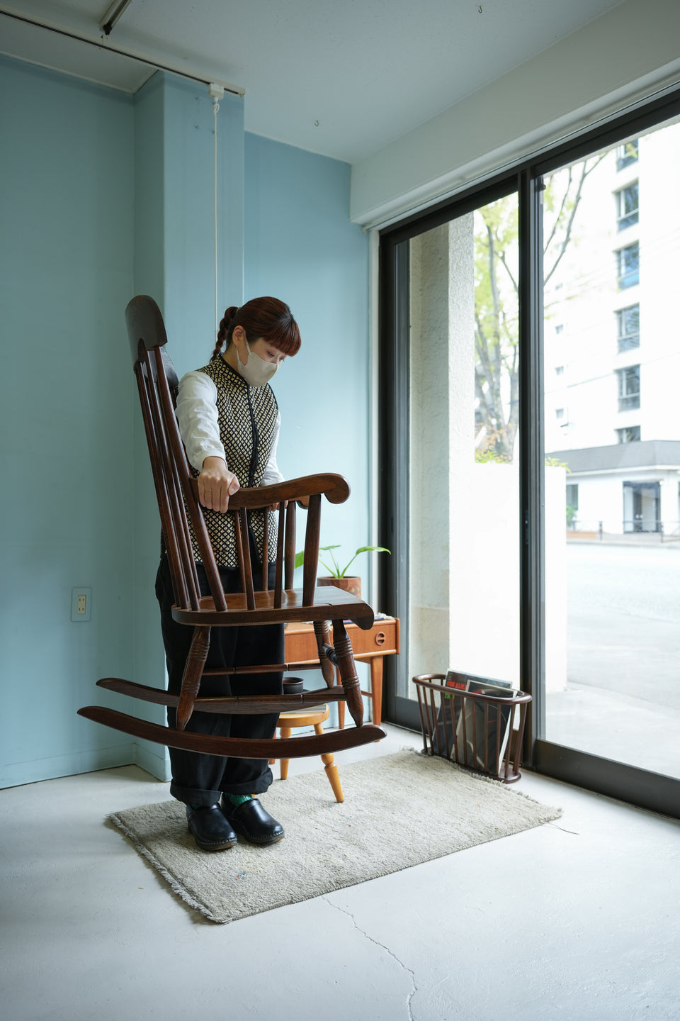 キツツキマークの小さなカフェセット