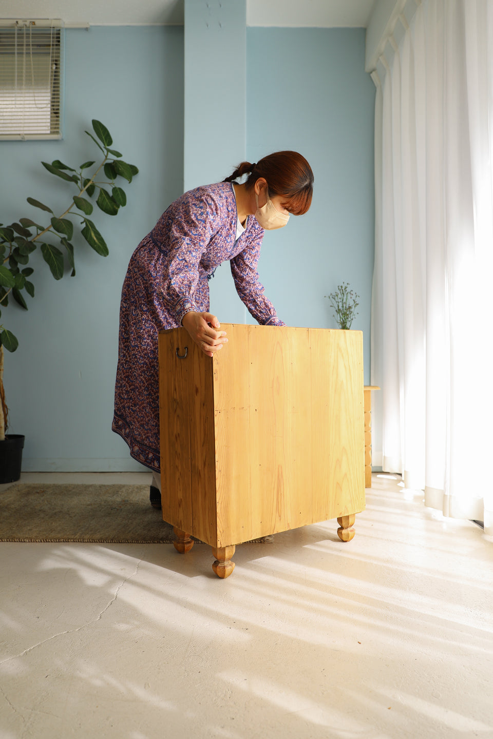 日本民芸 7段チェスト 小箪笥 古家具 和家具 小引き出し アンティーク