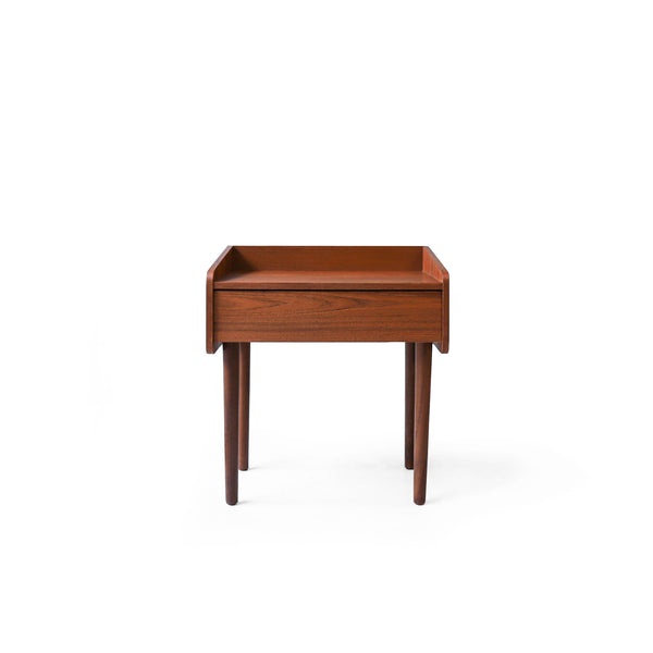 希少 デンマーク ピーター◦ビッツ サイドテーブル チーク/ラタン 希少
