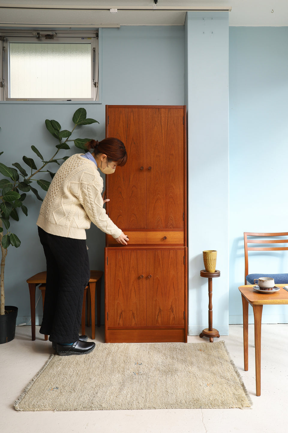 goroncho ジャパン ヴィンテージ チーク材 キャビネット 仕上済
