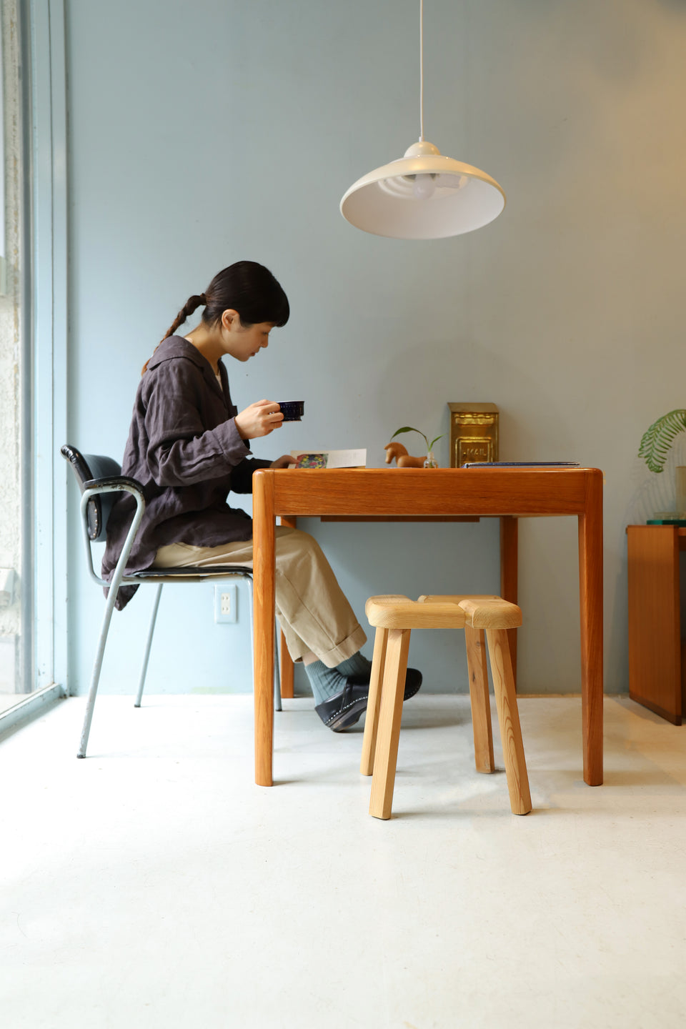 ジャパンヴィンテージ 光製作所 hikari 文机 ローテーブル 昭和レトロ