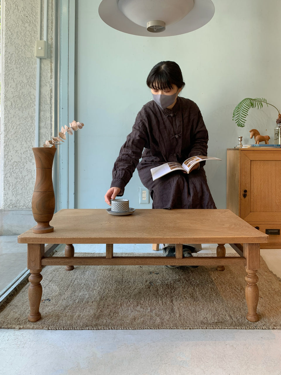 ショップ アンティーク 座卓 昭和レトロ テーブル 昭和レトロ