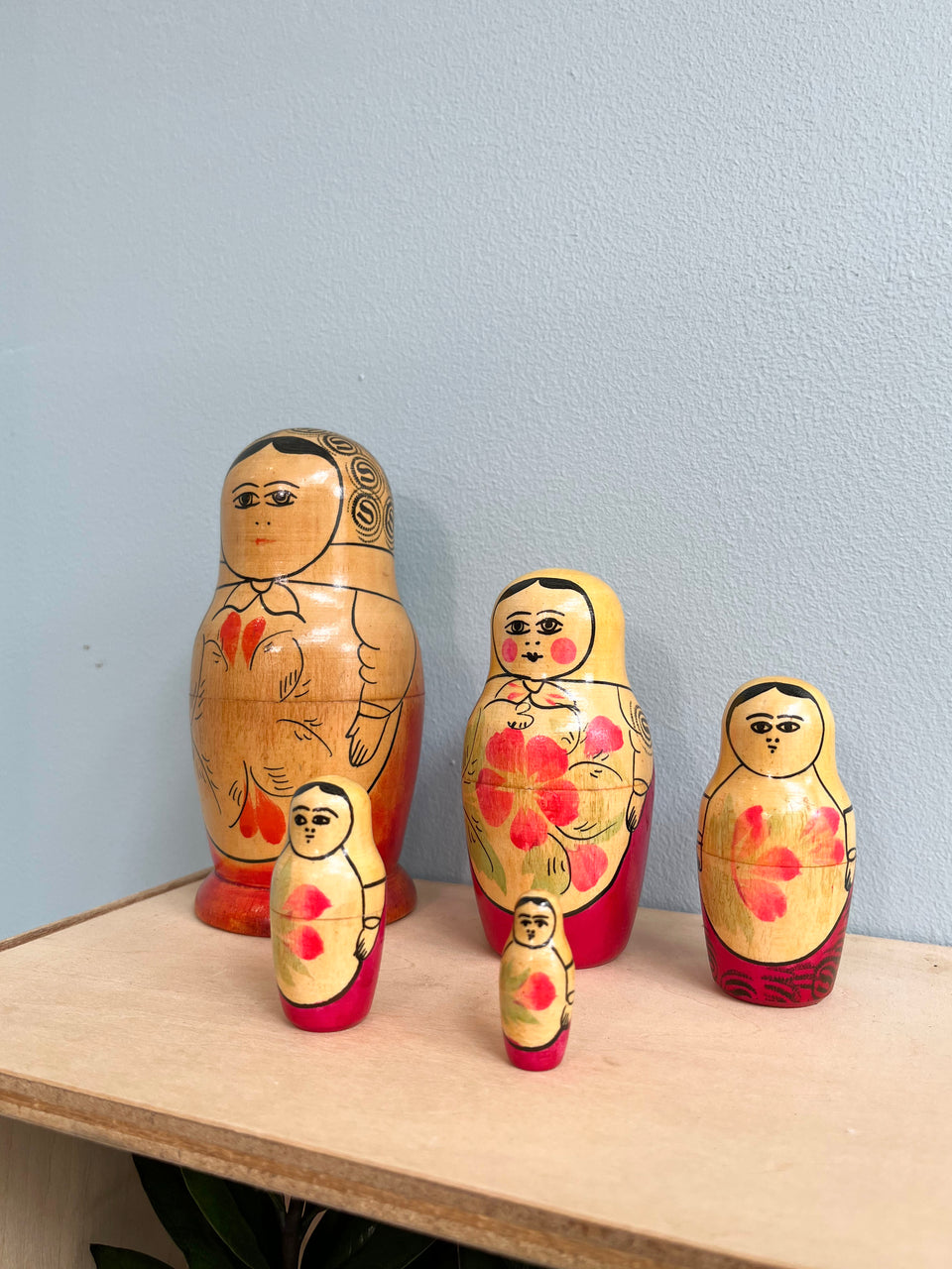 ヴィンテージ マトリョーシカ インテリア雑貨 レトロ 置物/Vintage