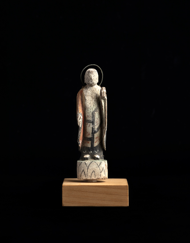 石仏仏教美術石灰岩高さ46センチサイズ重量10キログラム地域詳細