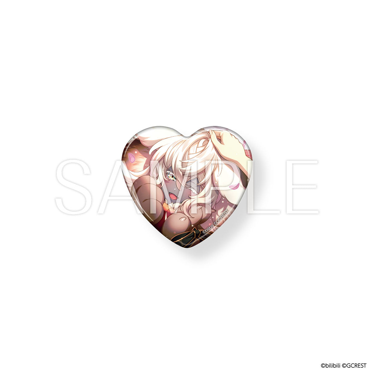 夢職人と忘れじの黒い妖精 Sweet Fes ハート型缶バッジ（ブラインド