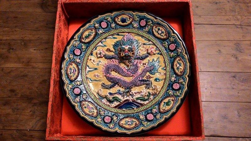 両獅子 置物 智盧 陶光 林智信 交趾焼 陶磁器 台湾交趾 両獅子 置物 智