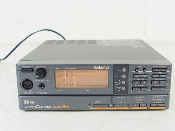 ☆Roland SC-88 GS MIDI音源 ジャンクです。 取扱説明付 ☆Roland SC-88