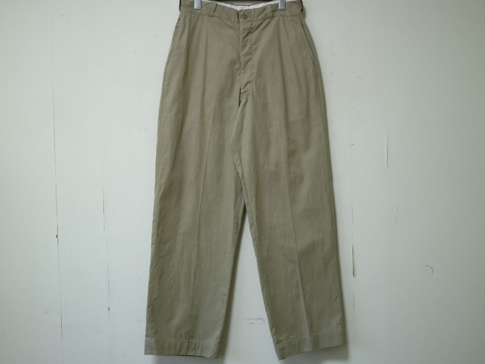 USMC チノパン カーキ フラップポケット トラウザーズ 米軍 実物 60s