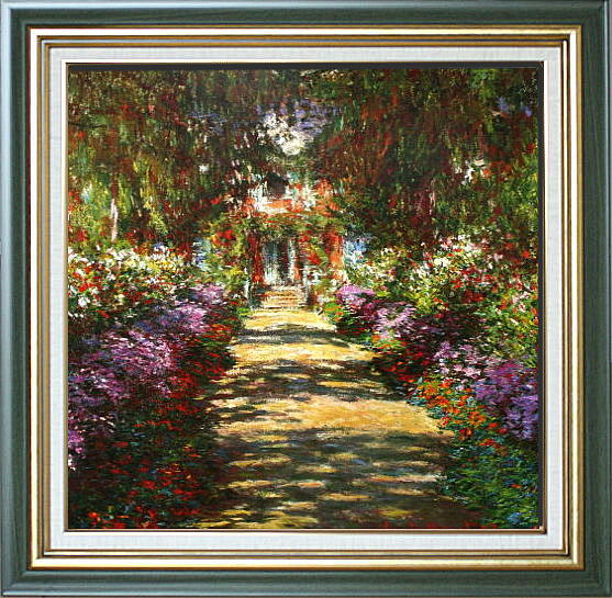 モネ【ジヴェルニーのモネの庭】 1900年 原画サイズ(92×81cm) モネ