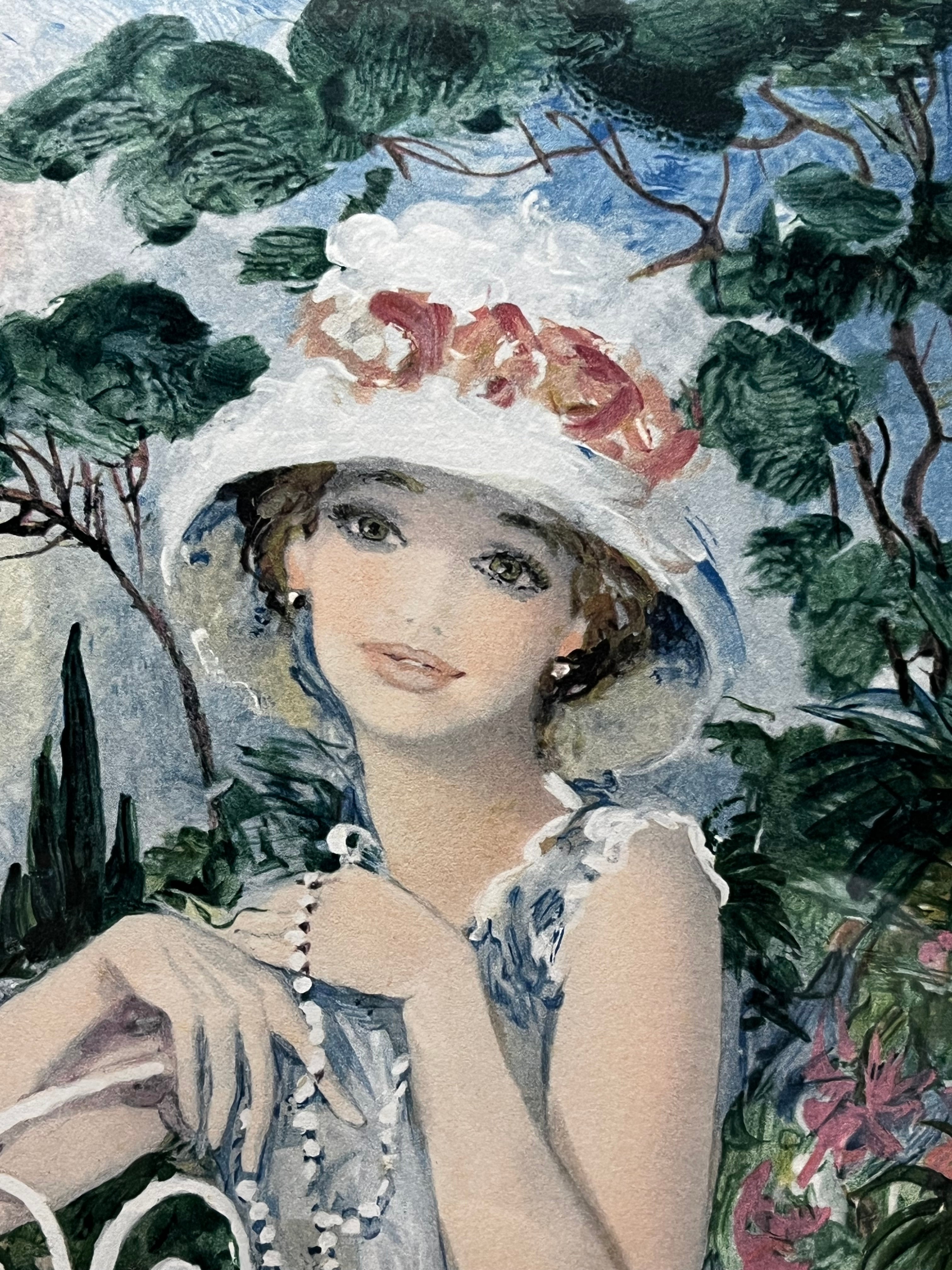 ベルナール・シャロワ「湖畔のテラス」リトグラフ | ギャラリーK MZ370