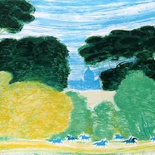 アンドレ・ブラジリエ「ニューヨークのシャンタル」リトグラフ