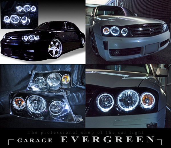 Y34 グロリア 後期 HID車用 純正ドレスアップヘッドライト LED