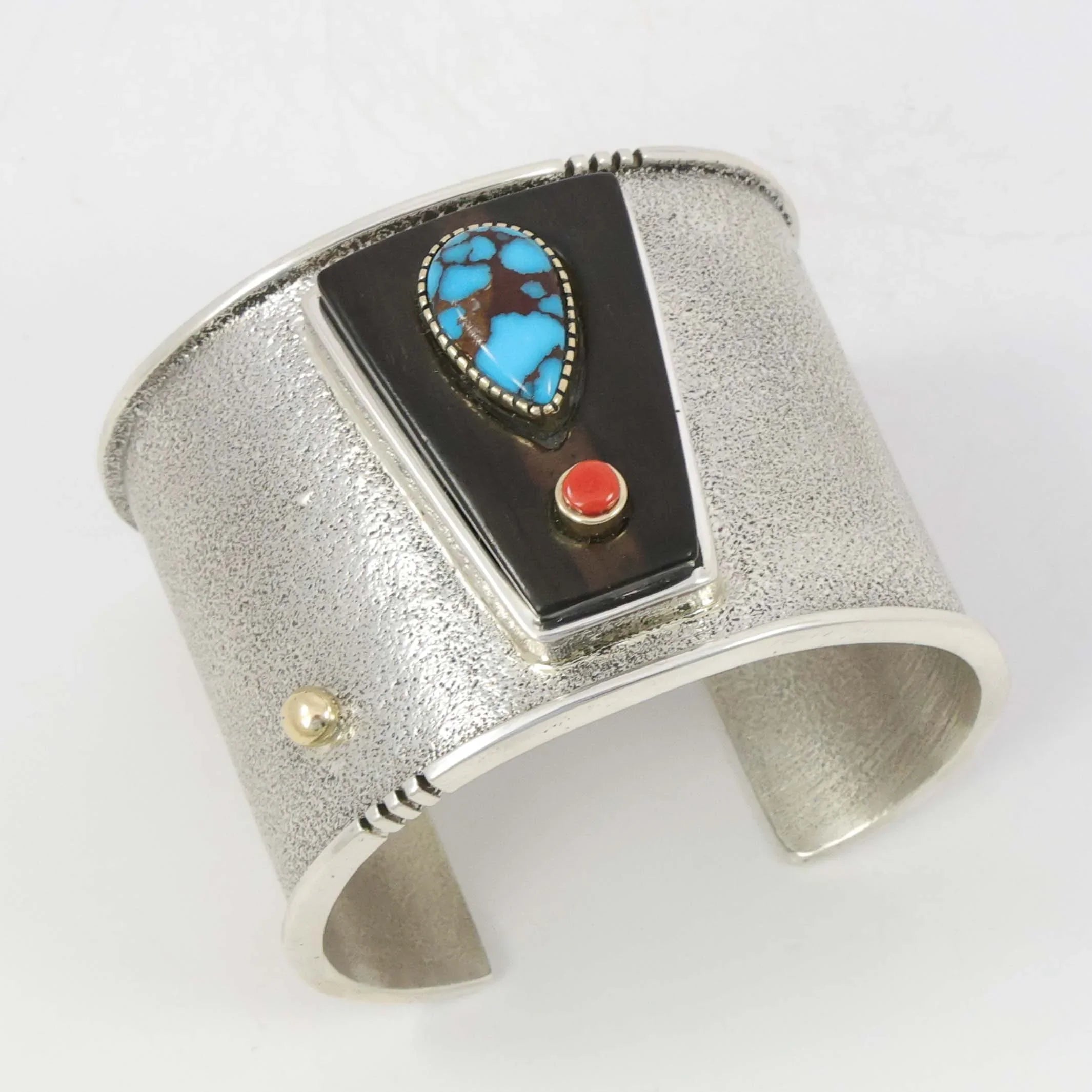 純銅象嵌ターコイズ線香飾り