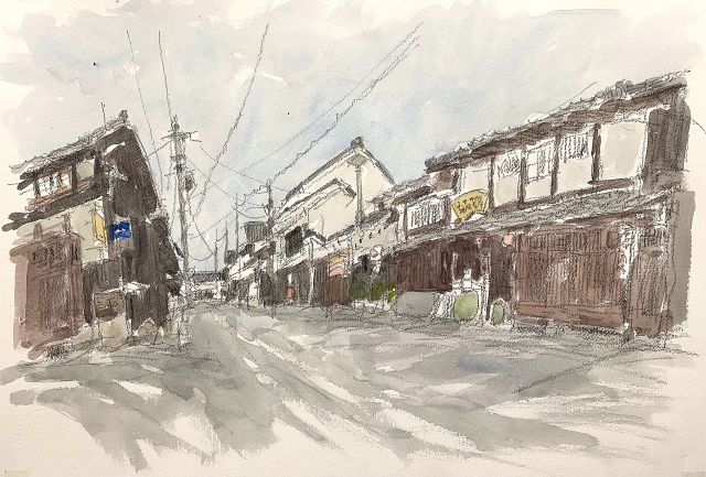 町並彩歩～伊藤 隆のスケッチ～ 近畿地方の風景（滋賀）