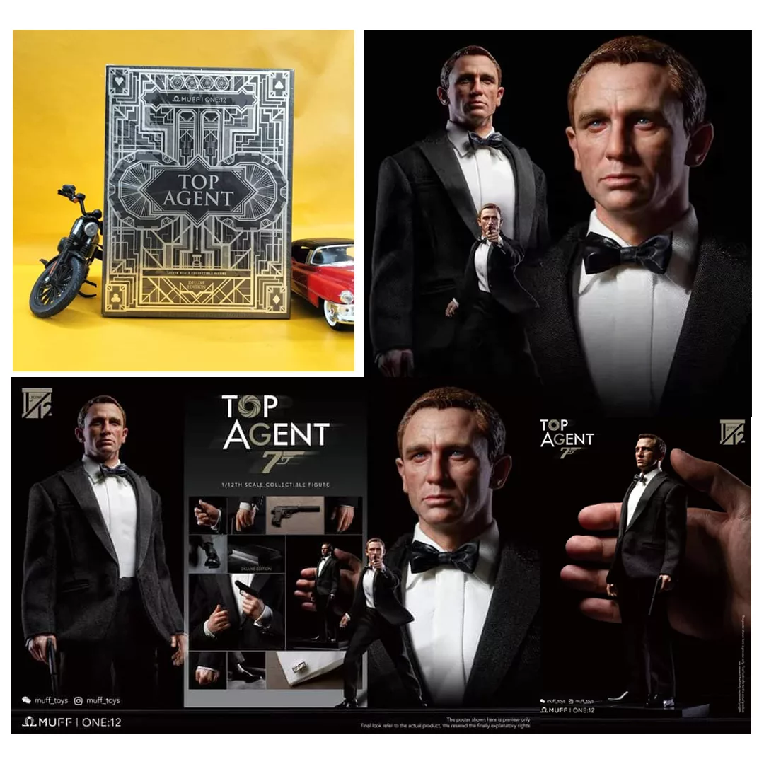 007 James Top Agent MUFF TOYS MF06 ONE:12 (6″) Action Figure Male