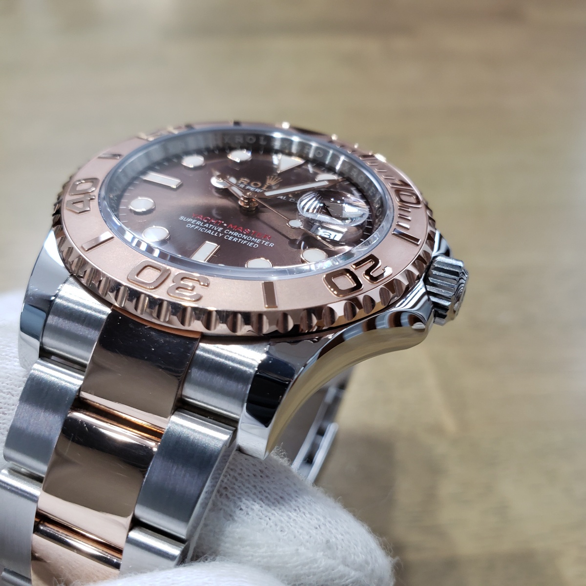 ロレックス ヨットマスター エバーローズゴールドコンビ チョコレート