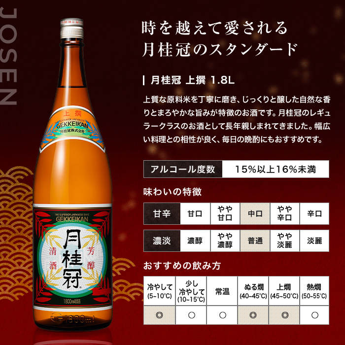 月桂冠 上撰1.8L壜詰 1本 | 京都の日本酒 通販 |【【公式】月桂冠