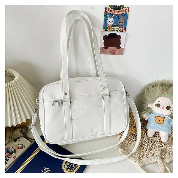 未使用】新しい学校のリーダーズ スクールバッグ 白 ホワイト 新しい