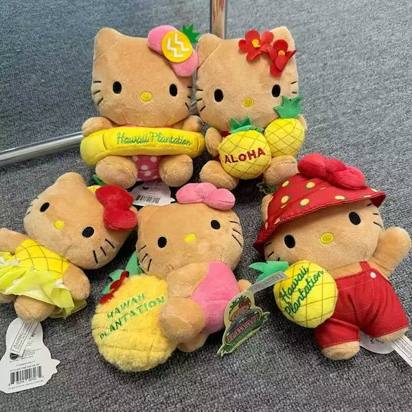 ハローキティ ぬいぐるみ エアロビ 日焼け サンリオ マスコット kitty