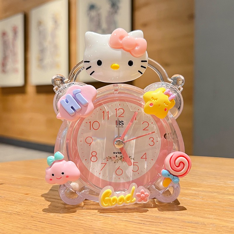 ハローキティ 木馬 おしゃべり 目覚まし時計 Kitty【ジャンク】 ハロー