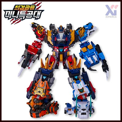 レックスカイザーダイノイドウォリアーD6 5体セット Miniforce Dinoid