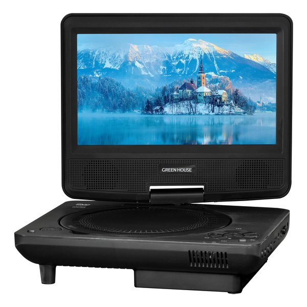 大人気】GREENHOUSE グリーンハウス 14型 DVDプレーヤー グリーン