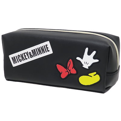 Qoo10] ミッキー＆ミニー 筆箱 ワッペン BOX : 文具