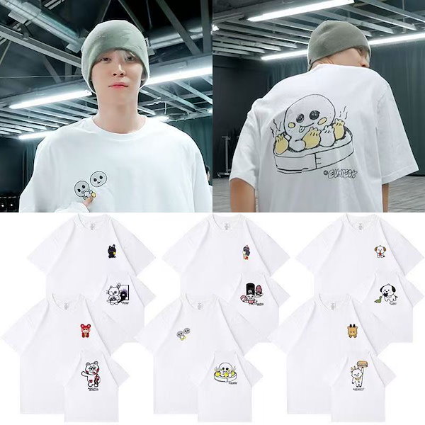 XIA ジュンス☆公式 韓国AZIT Tシャツ 白 トレカ ☆韓国限定コラボ激