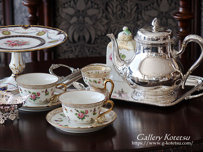 追加画像 純銀P ⑮ ティーセット ヴィクトリアン シルバー