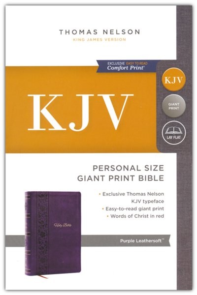 KJV Holy Bible: Personal Size, Giant Print--soft leather-look
