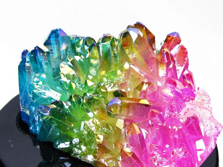 パワーストーン 天然石 オーラ水晶 オーラクリスタル クラスター