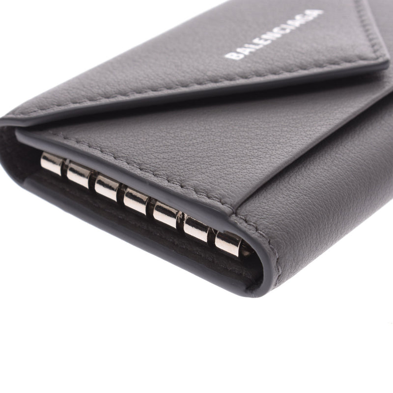 Six バレンシアガ key case paper gray unisex calf key case