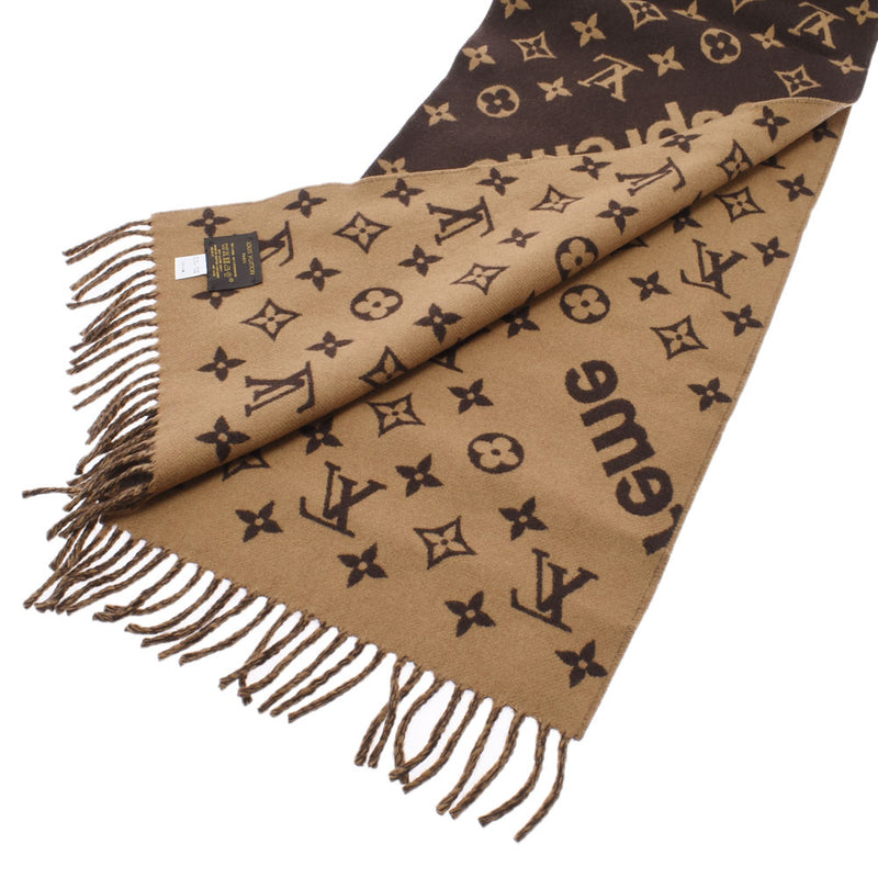 ルイヴィトンSupreme コラボ 茶/ベージュ ユニセックス マフラー