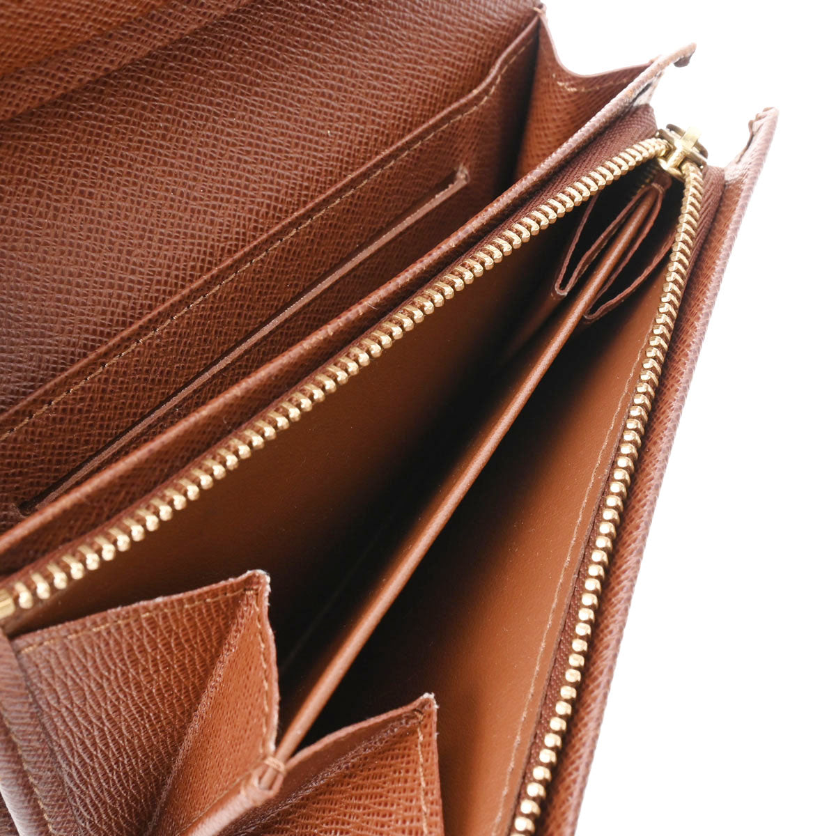 ルイヴィトン モノグラム ポルトフォイユ トレゾール 二つ折り財布