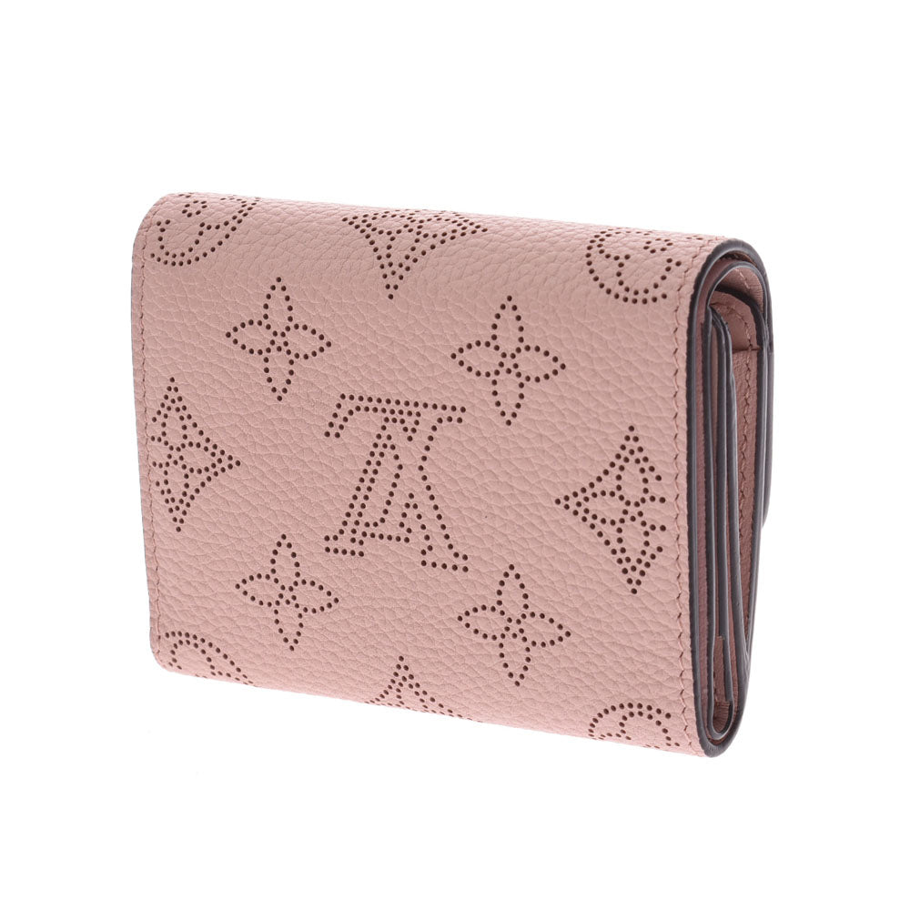 ルイヴィトン LOUIS VUITTON 三つ折り財布 マヒナ ポルトフォイユ