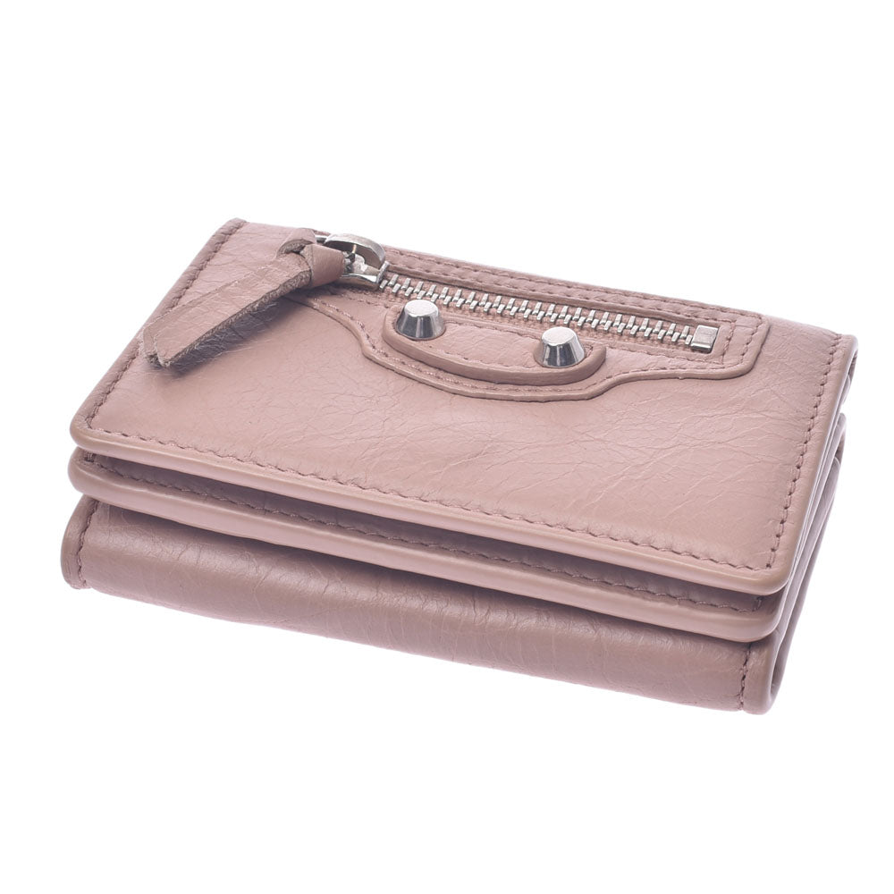 美品♡付属品完備 バレンシアガ ネオクラシック 三つ折り財布 ピンク