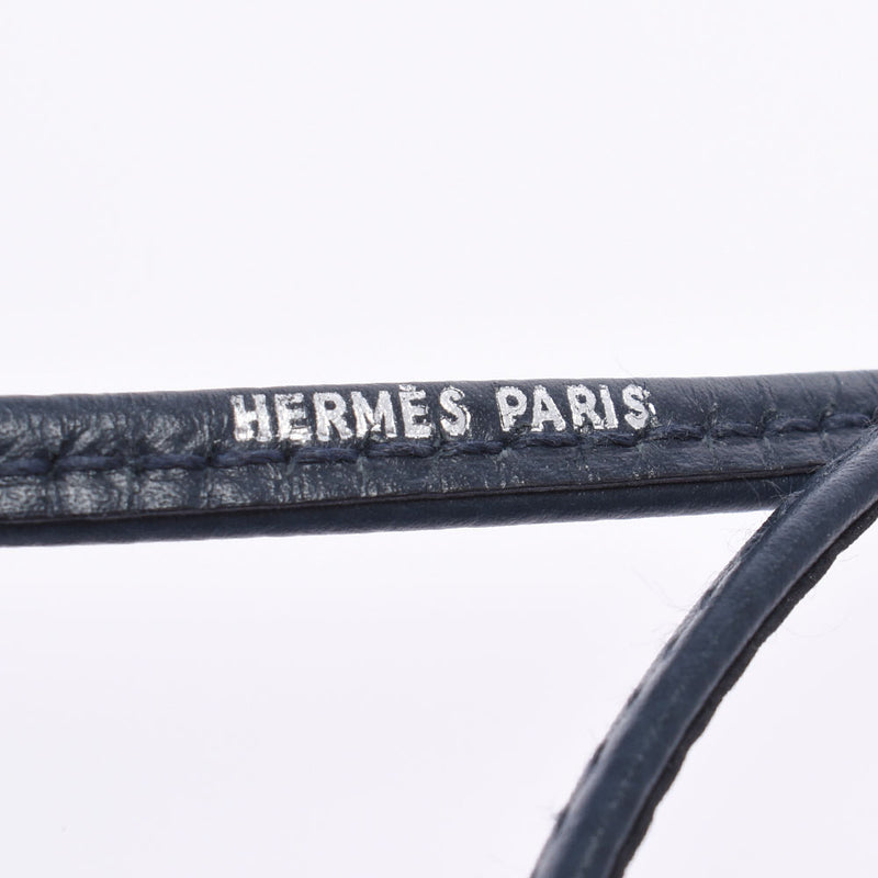 エルメスドッグ ホイッスル 犬笛 シルバー金具/ネイビー系 ユニ