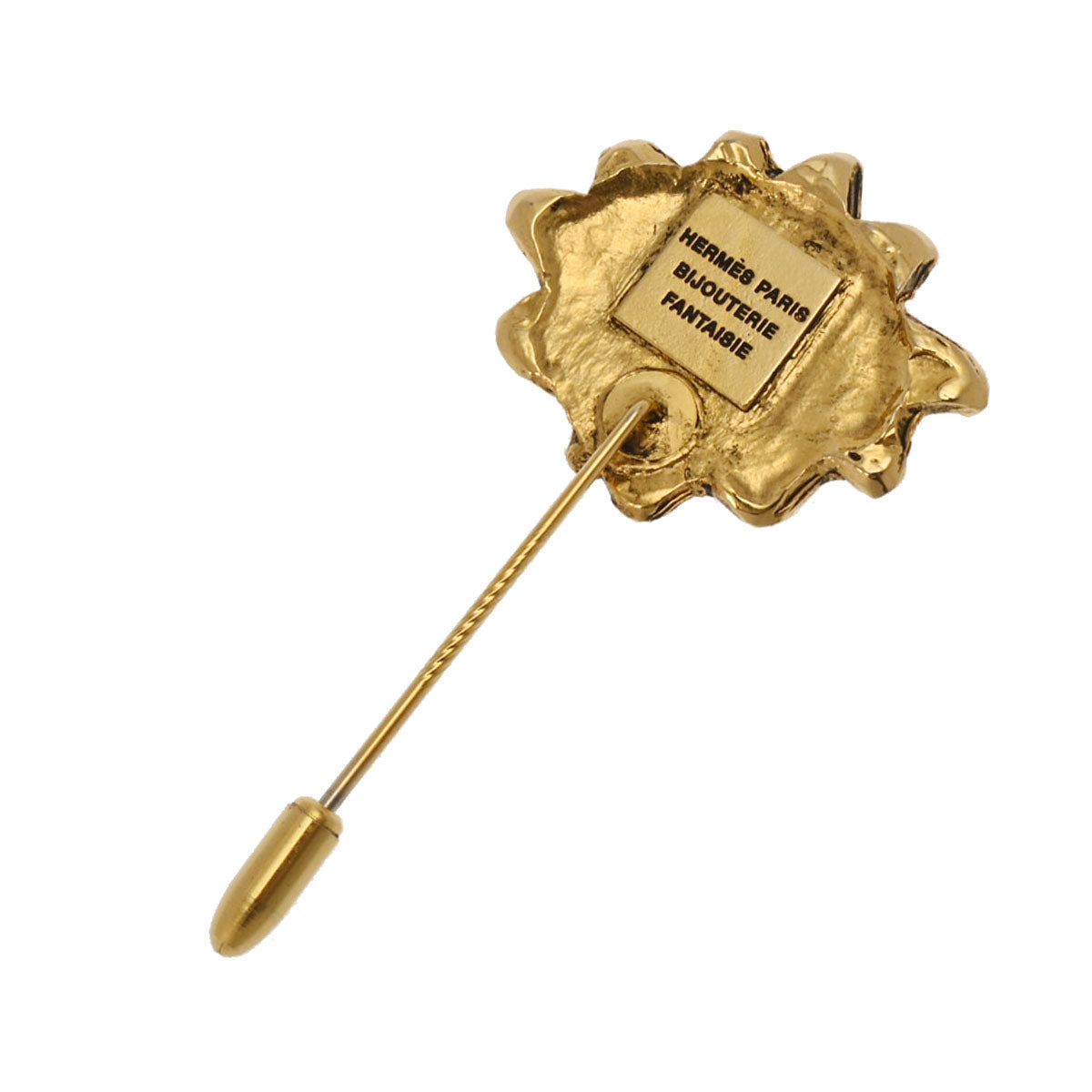 エルメスピンブローチ 太陽モチーフ ゴールド レディース GP ブローチ