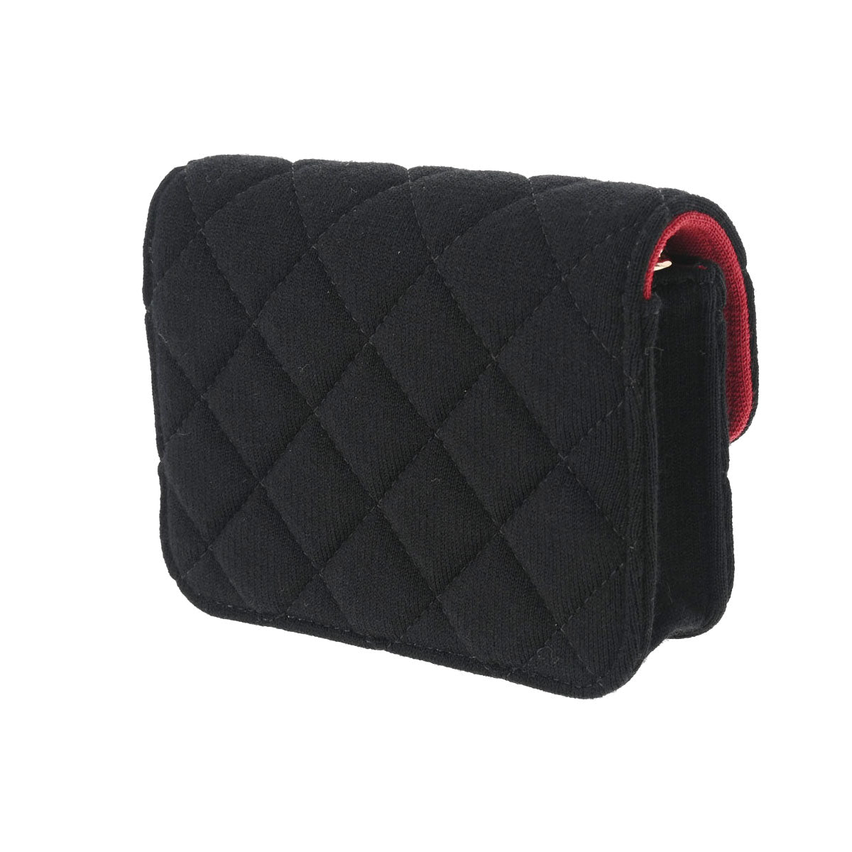 シャネルミニ チェーンポーチ 42976 黒 ゴールド金具 レディース