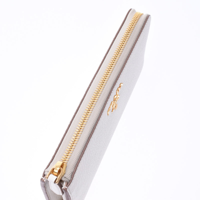 プラダL時ファスナー ビアンコ（白） レディース 長財布 1ML035 PRADA