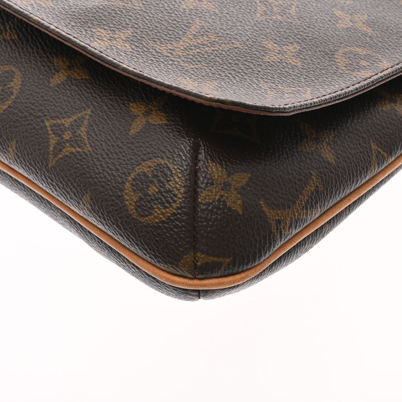 ルイヴィトンミュゼットサルサ ショート 14145 ブラウン レディース