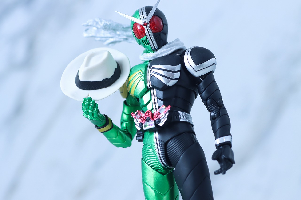 351 未開封 真骨彫 仮面ライダーW サイクロンスカル blu-ray付 S.H.
