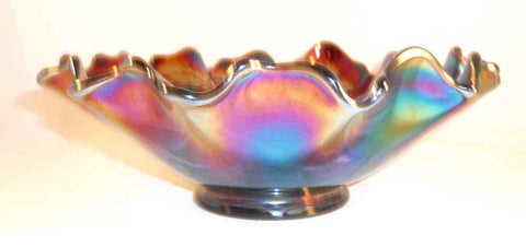 ② Carnival Glass カーニバルガラス ボール オーロラ パープル