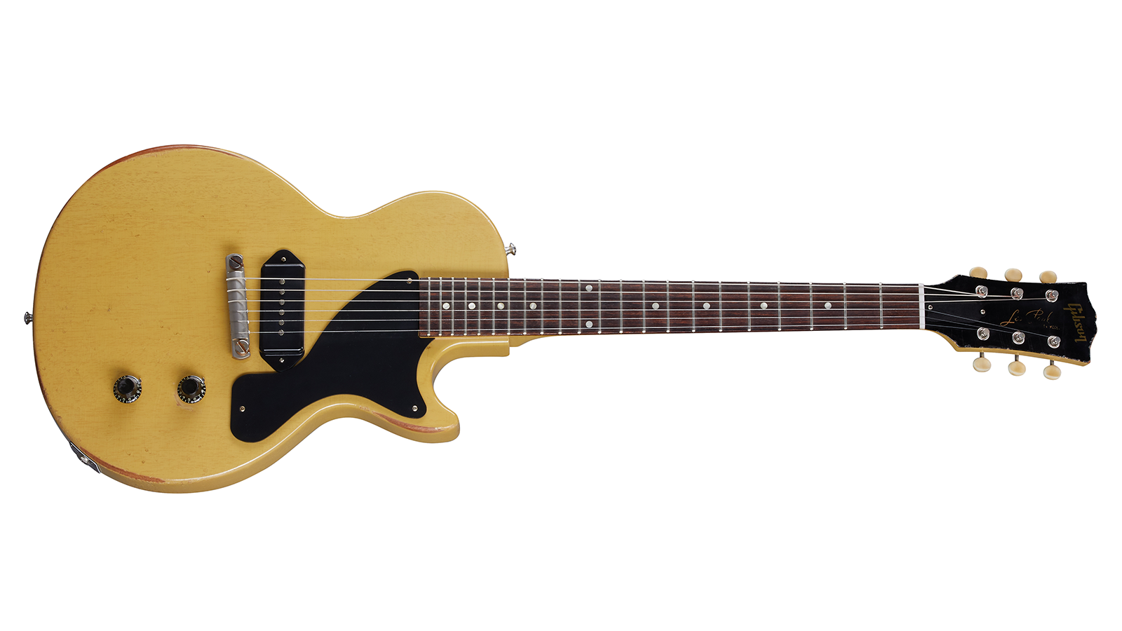 レスポールJr DC TVイエロー ラッカー塗装 レリック 1957 Les Paul