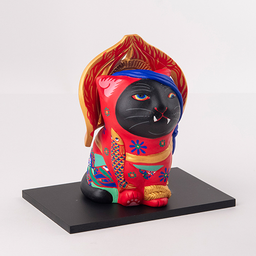 希少品】エサシトモコ コネコッチ 五劫思惟仏猫 陶土 仏ニャン 希少品