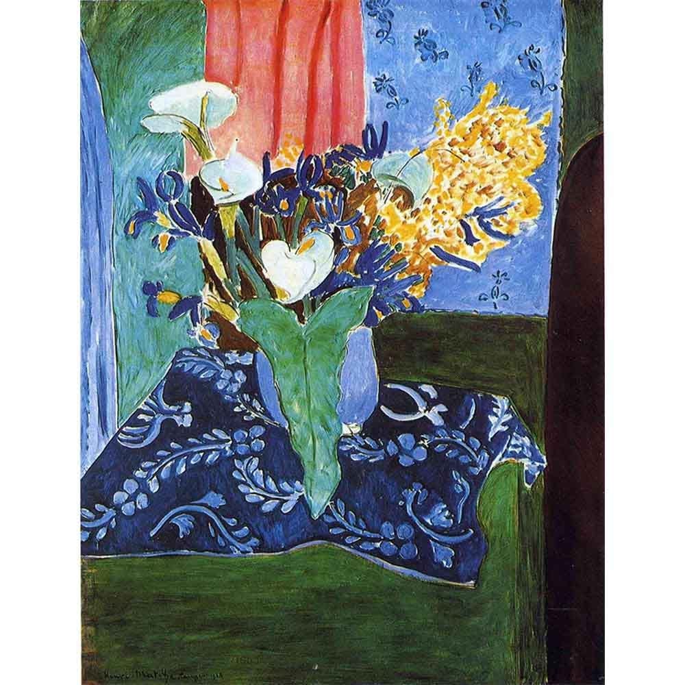 アイリスとミモザ 【10号】 アンリ・マティス 【 額縁が選べる 額入り