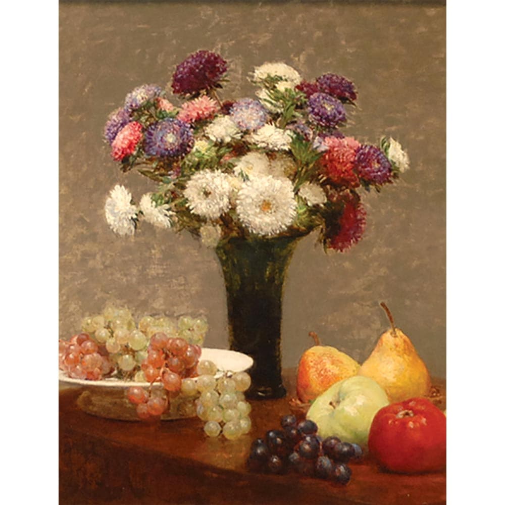 テーブルの上の果花と果物 【15号】 アンリ・ファンタン＝ラトゥール