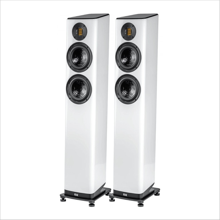 ELAC ホワイトスピーカー 専用スタンド付き ELAC ホワイトスピーカー