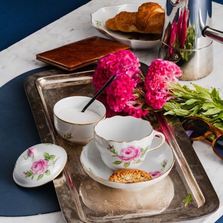 マイセン マイセンのバラ（ピンク） プレート25cm 020110/00475