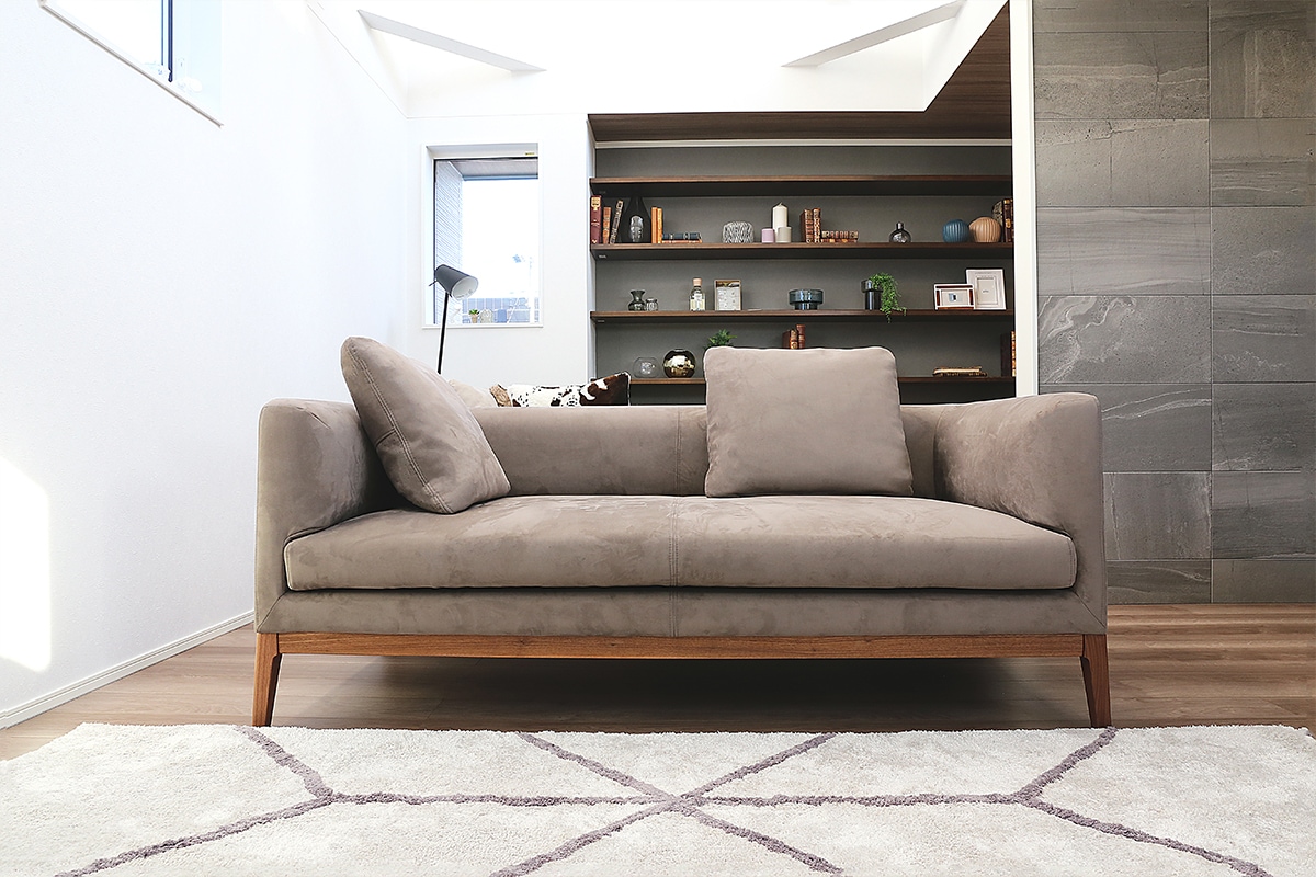廃番25％OFF】 FRACCE SOFA 3人掛け グレー オーク脚